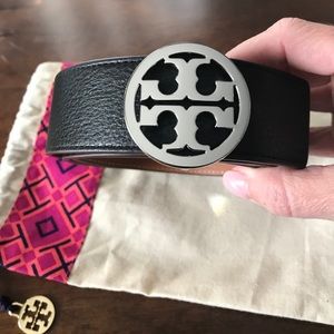 Tory Burch reversible belt - black/brown - Size M